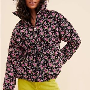 Anthropologie Tach Clothing Gadara Corduroy Puffer Jacket